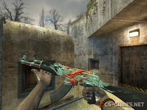 Модель AK-47 «Аквамариновая месть» для CSS v34
