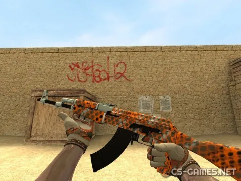 Модель AK-47 «Защитная сетка» для CSS v34