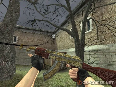 Модель AK-47 «Royal Platinum Gold» для CSS v34