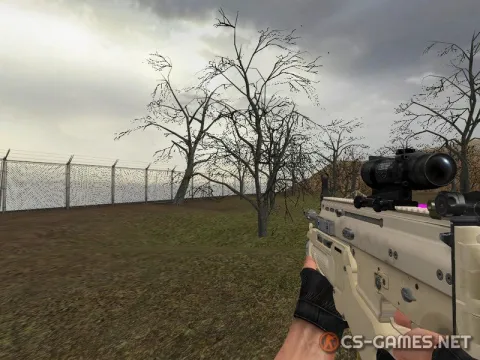 Модель M4A1 «Scar L» для CSS v34