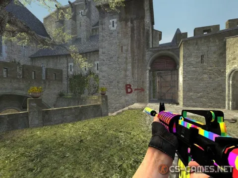 Модель M4A1 «Rainbow Satisfaction» для CSS v34