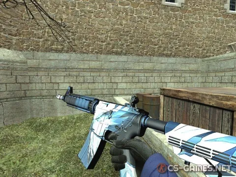 Модель М4А4 «ICE RUPTURE» для CSS v34