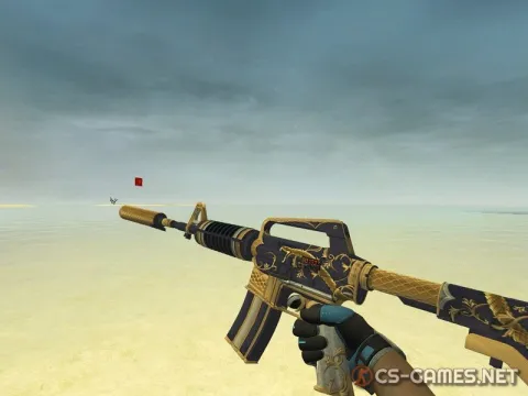Модель M4A1-S «Золотая Спираль» для CSS v34