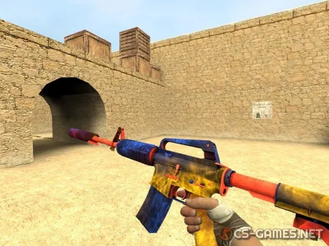 Модель M4A1-S «Marble Fade» для CSS v34