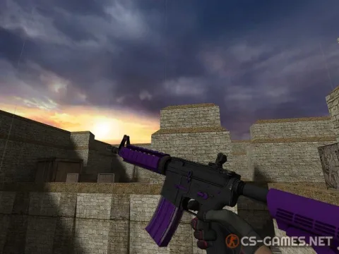 Модель М4А4 «Ultraviolet» для CSS v34
