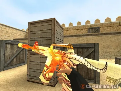 Модель M4A1-S «Dragon Lore» для CSS v34