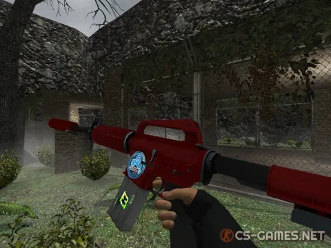 Модель M4A1-S «Hot Rod с наклеками» для CSS v34