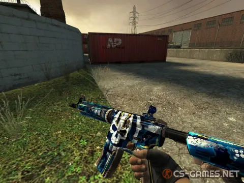 Модель М4А4 «Ultramarine Maniac» для CSS v34