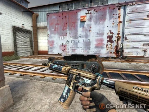 Модель М4А4 «Detachment Of Khaki» для CSS v34