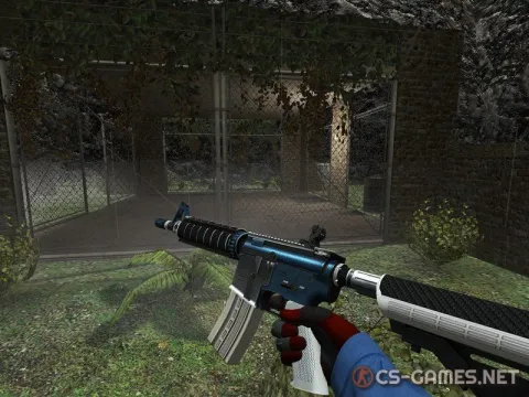 Модель М4А4 «Type 1: Blue v2» для CSS v34