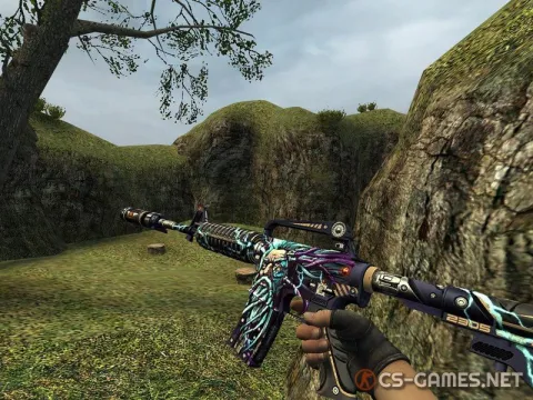 Модель M4A1-S «High Voltage God» для CSS v34
