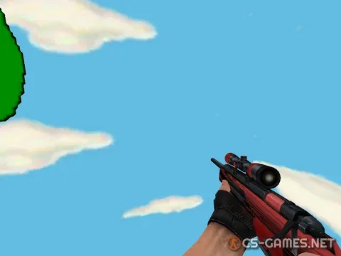 Модель Scout «Red & Black Lines» для CSS v34