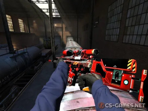 Модель SCAR-20 «Riding Hood красный» для CSS v34