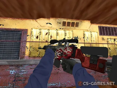 Модель SCAR-20 «Fire» для CSS v34
