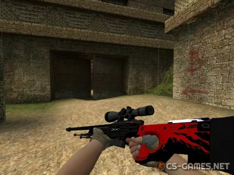 Модель AWP «Skull Counter» для CSS v34