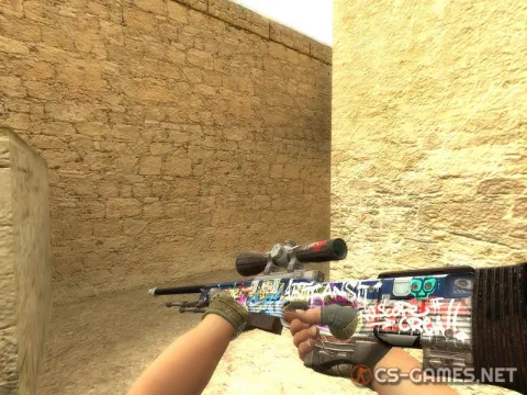 Модель AWP «Train Graffiti» для CSS v34