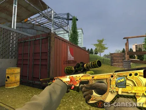 Модель AWP «Dragon Lore с наклейкой NAVI» для CSS v34
