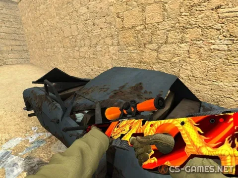 Модель AWP «Flame Dragon» для CSS v34