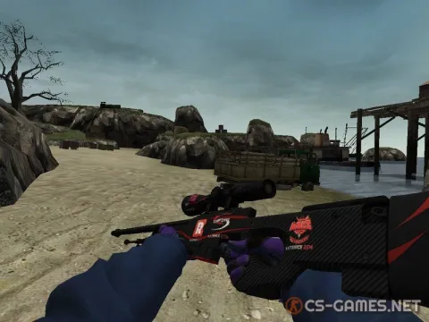 Модель AWP «Redline с наклейками» для CSS v34