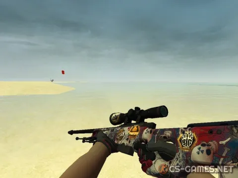 Модель AWP «Ахерон с наклейками» для CSS v34