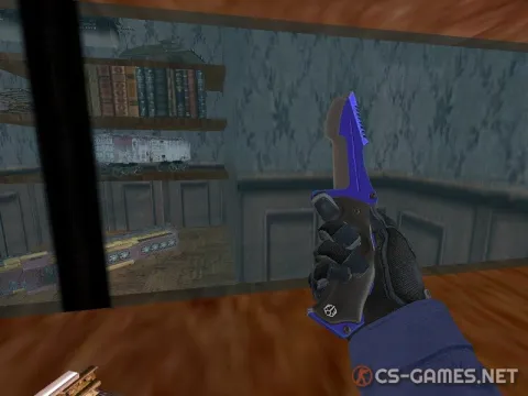 Модель ножа «Huntsman | Automatic Blue» для CSS v34