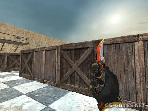 Модель ножа «Flip Knife | Burst» для CSS v34