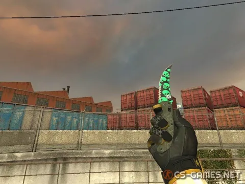 Модель ножа «Flip Knife | Skul Pattern» для CSS v34