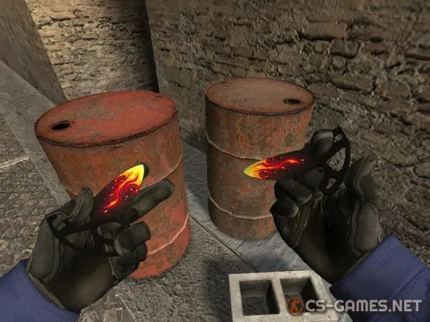 Модель ножа «Shadow Daggers | Burning Heart» для CSS v34