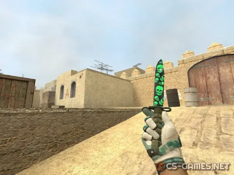 Модель ножа «Bayonet | Skull Pattern» для CSS v34