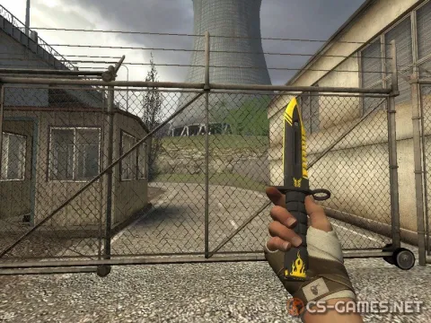 Модель ножа «M9 Bayonet | Flame Tester» для CSS v34