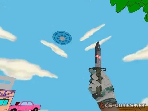 Модель ножа «Bayonet | Dystopia» для CSS v34