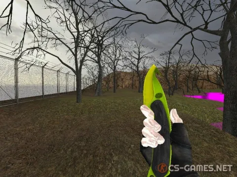 Модель ножа «Gut Knife | Hecklux Lime» для CSS v34