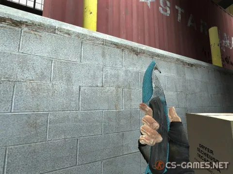 Модель ножа «Gut Knife | Bark Beetle Blue» для CSS v34