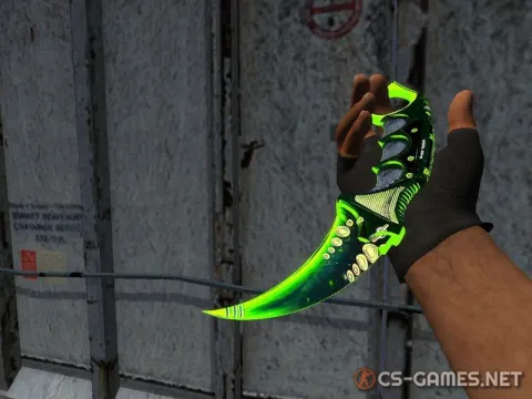 Модель ножа «Karambit | Dreamer Green» для CSS v34
