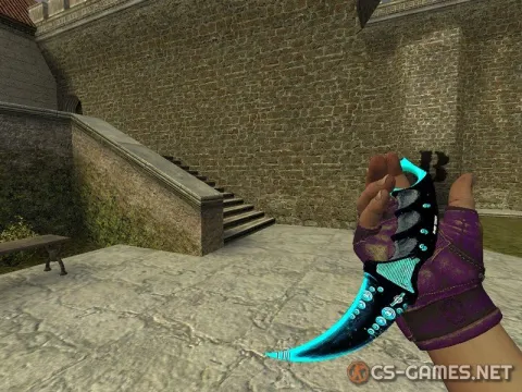 Модель ножа «Karambit | Dreamer Blue» для CSS v34