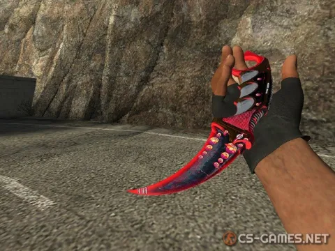 Модель ножа «Karambit | Dreamer Red» для CSS v34