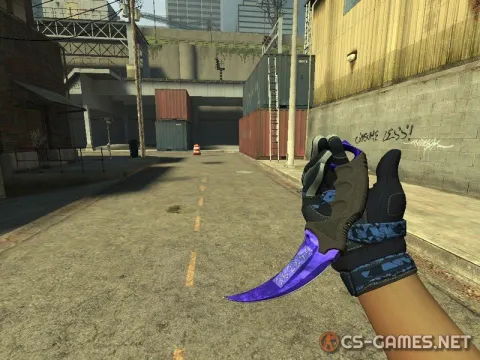 Модель ножа «Karambit | Sapphire» для CSS v34