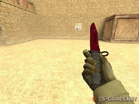Модель ножа «Штык-нож M9 | Doppler ruby» для CSS v34