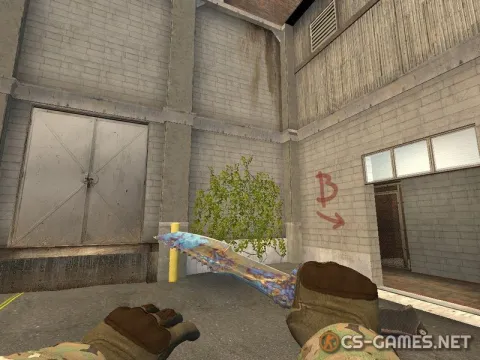 Модель ножа «Охотничий нож | Case Hardened» для CSS v34