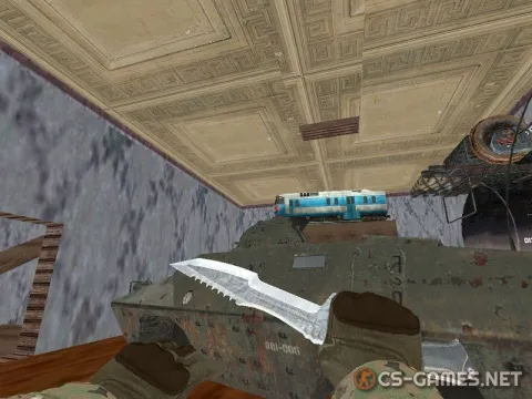 Модель ножа «Охотничий нож | Damascus Steel» для CSS v34