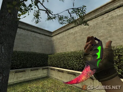 Модель ножа «Karambit | Neon Impulse» для CSS v34