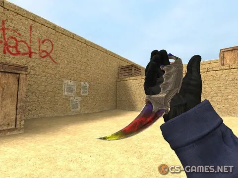 Модель ножа «Karambit | Мраморный градиент» для CSS v34