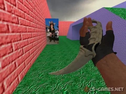 Модель ножа «Karambit | Safary Mesh» для CSS v34