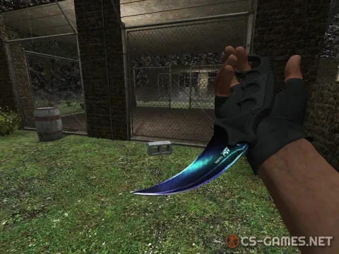Модель ножа «Karambit | Синий Градиент» для CSS v34