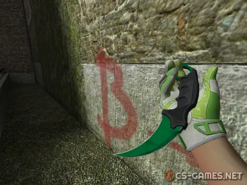 Модель ножа «Karambit | Emerald» для CSS v34