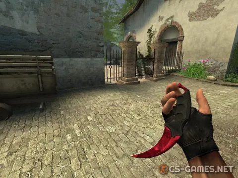 Модель ножа «Karambit | Ruby» для CSS v34