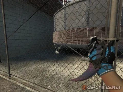 Модель ножа «Karambit | Electric Hive» для CSS v34
