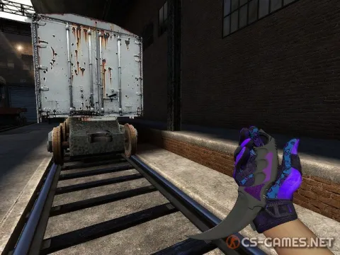 Модель ножа «Karambit | Ультрафиолет» для CSS v34