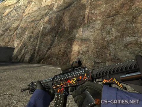 Модель SG 553 «Heavy Meta» для CSS v34