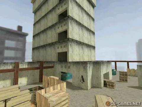 Карта de_vertigo_go в Counter-Strike 1.6